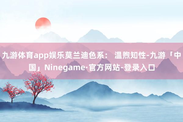 九游体育app娱乐莫兰迪色系： 温煦知性-九游「中国」Ninegame·官方网站-登录入口