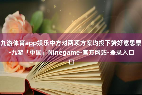 九游体育app娱乐中方对两项方案均投下赞好意思票-九游「中国」Ninegame·官方网站-登录入口